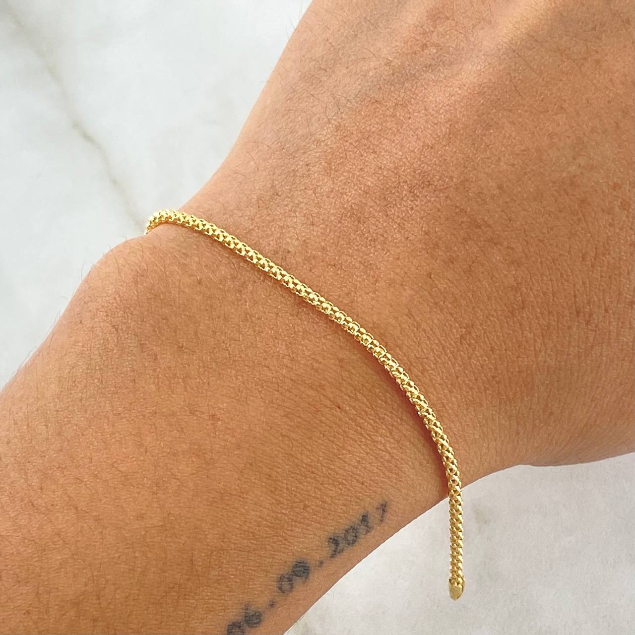 Pulso Cordon 1.7gr / 19cm / 1.6mm Oro Amarillo +3 18K *