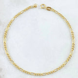 Pulso Figaro 1gr / 19.5cm / +1 Oro 18K