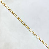 Pulso Figaro 1gr / 19.5cm / +1 Oro 18K