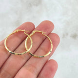 Candongas Clau 1.25gr / 2.7cm / Oro Amarillo 18K