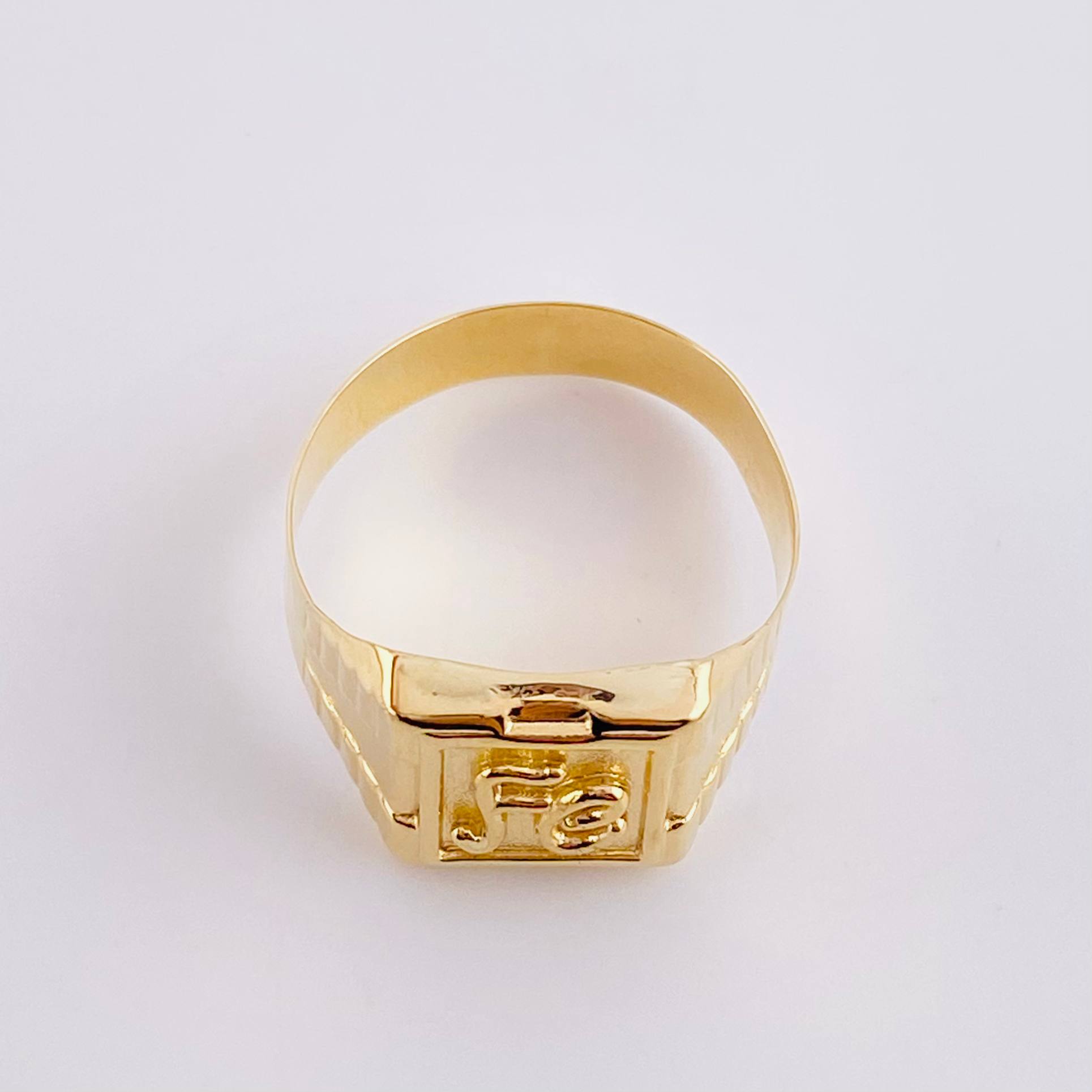 Anillo Sello Fe 3.1g / T10 Oro Amarillo 18K