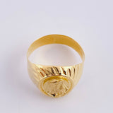 Anillo Sello Jesucristo 3.9g / T10 3/4 Oro Amarillo 18K