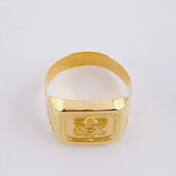 Anillo Sello Estrella de David 3.45g / T9 3/4 Oro Amarillo 18K