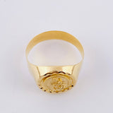 Anillo Bordeado Virgen del Carmen 3.75g / T8 3/4 Oro Amarillo 18K