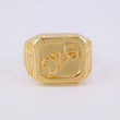 Anillo Sello Dios 3.55g / T10 1/2 Oro Amarillo 18K