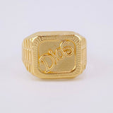 Anillo Sello Dios 3.55g / T10 1/2 Oro Amarillo 18K