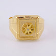 Anillo Sello Estrella Cardinal 3.2g / T10 1/4 Oro Amarillo 18K