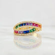 Anillo Carril Cruzados 4.45g / T7 Oro Amarillo 18K