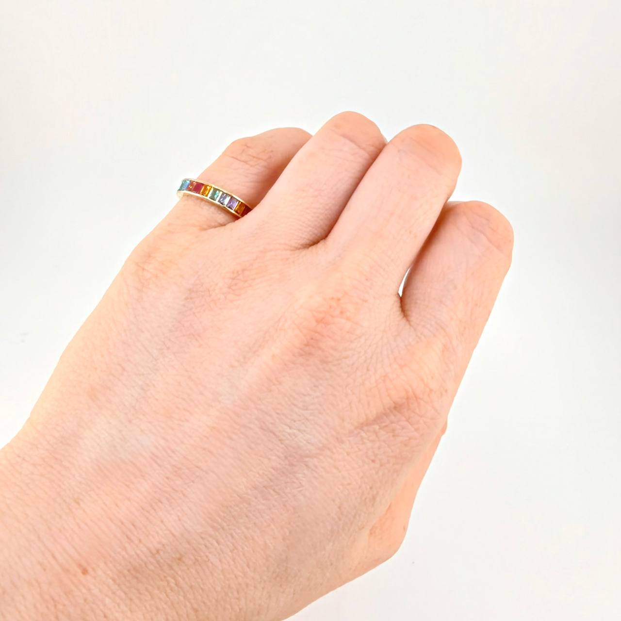 Anillo Carril Tupido 2g / T5 1/4 Oro Amarillo 18K