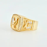 Anillo Gallo Armado 10g / T9 3/4 Oro Amarillo 18K