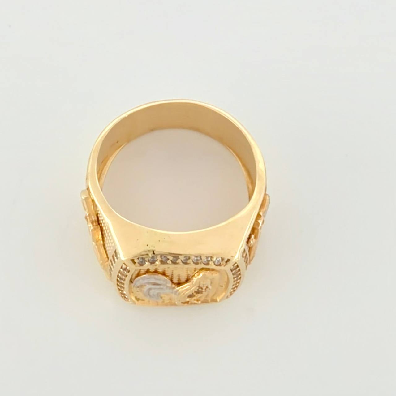 Anillo Gallo Armado 10g / T9 3/4 Oro Amarillo 18K