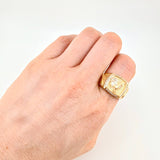Anillo Gallo Armado 10g / T9 3/4 Oro Amarillo 18K