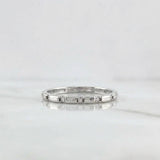 Anillo Churumbela Circonita 1.55g / T6 Oro Blanco 18K