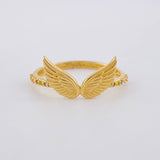 Anillo Alas de Angel 1.4g / T6 Oro Amarillo 18K
