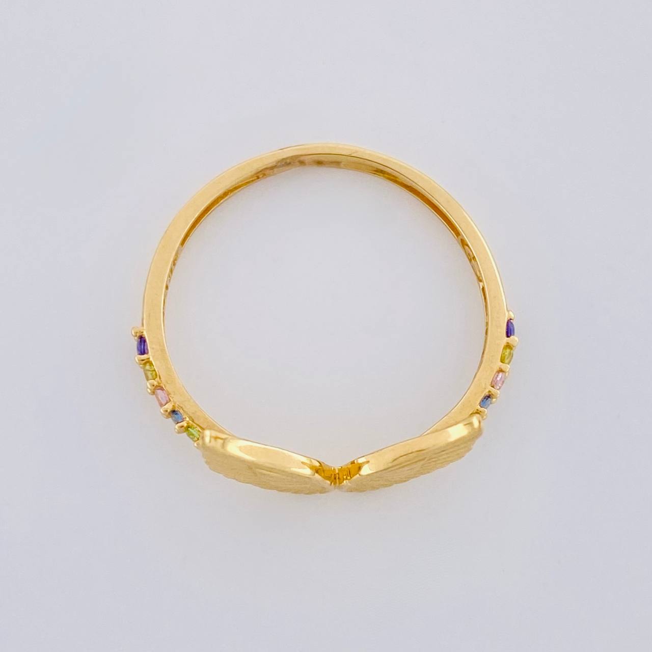 Anillo Alas de Angel 1.4g / T6 Oro Amarillo 18K