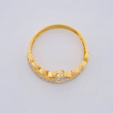 Anillo Corona 15´s 2.05g / T6 Dos Oros Amarillo Blanco 18K
