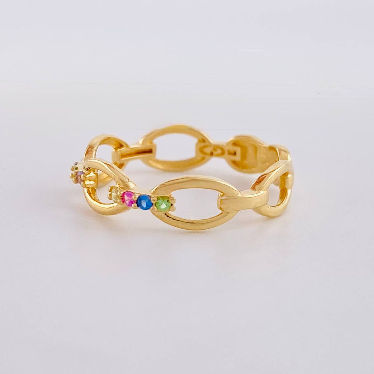 Anillo Cubano 1.7g / T5 1/4 Oro Amarillo 18K