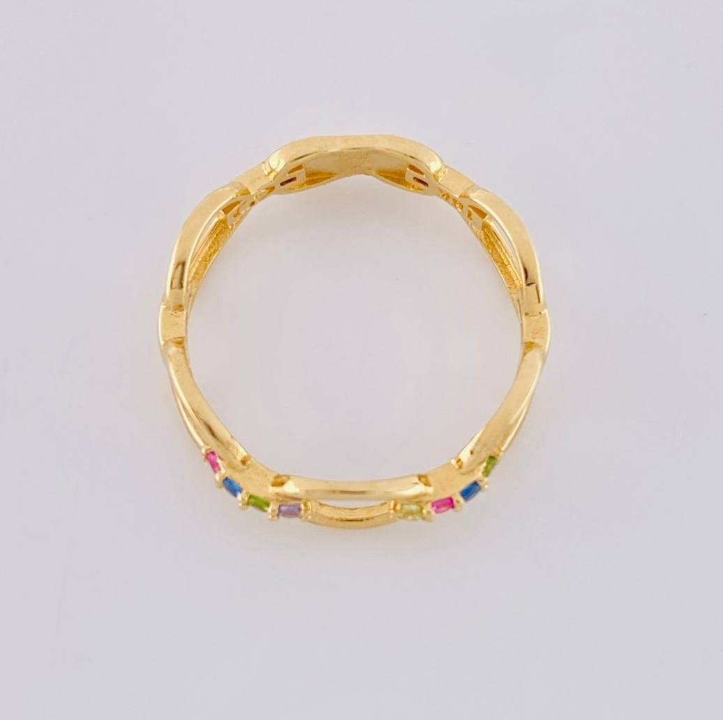 Anillo Cubano 1.7g / T5 1/4 Oro Amarillo 18K