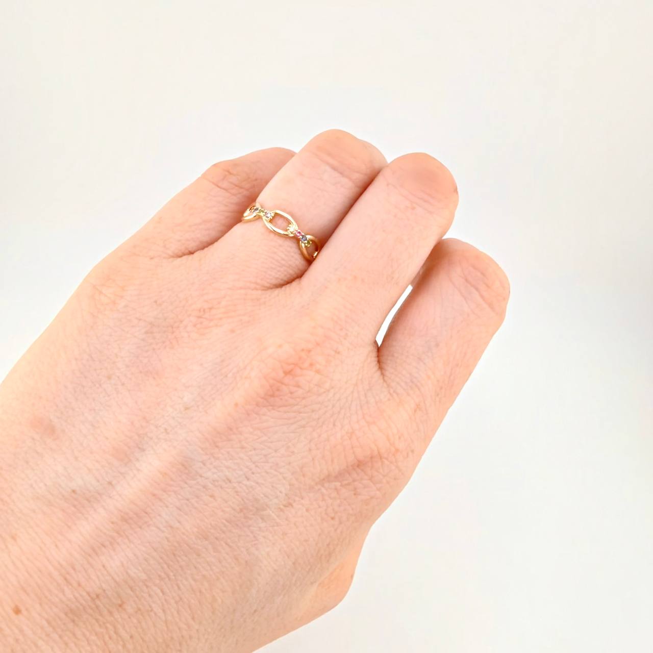 Anillo Cubano 1.7g / T5 1/4 Oro Amarillo 18K
