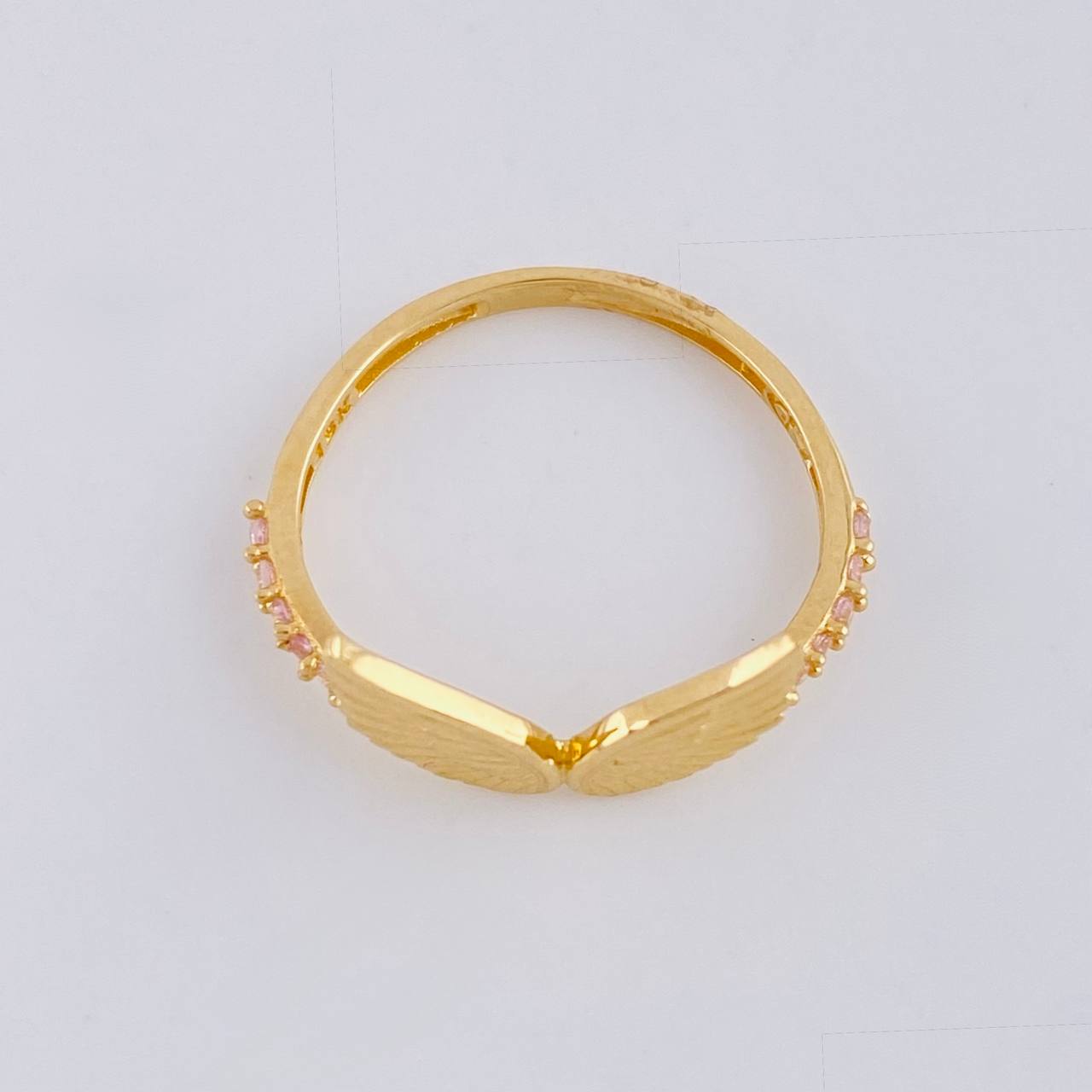 Anillo Alas de Angel 1.3g / T4 3/4 Oro Amarillo 18K