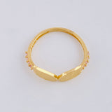 Anillo Alas de Angel 1.3g / T4 3/4 Oro Amarillo 18K