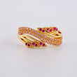 Anillo Pavo Real 4.5g / T8 Oro Rosa 18K