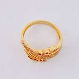Anillo Pavo Real 4.5g / T8 Oro Rosa 18K