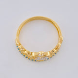 Anillo Corona 15´s 2.1g / T5 1/2 Dos Oros Amarillo Blanco 18K