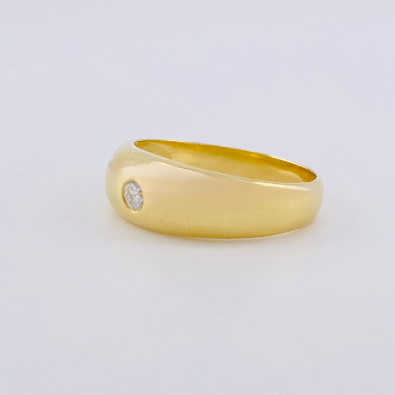 Anillo Solitario Chispa 3.55g / T6 1/2 Oro Amarillo 18K