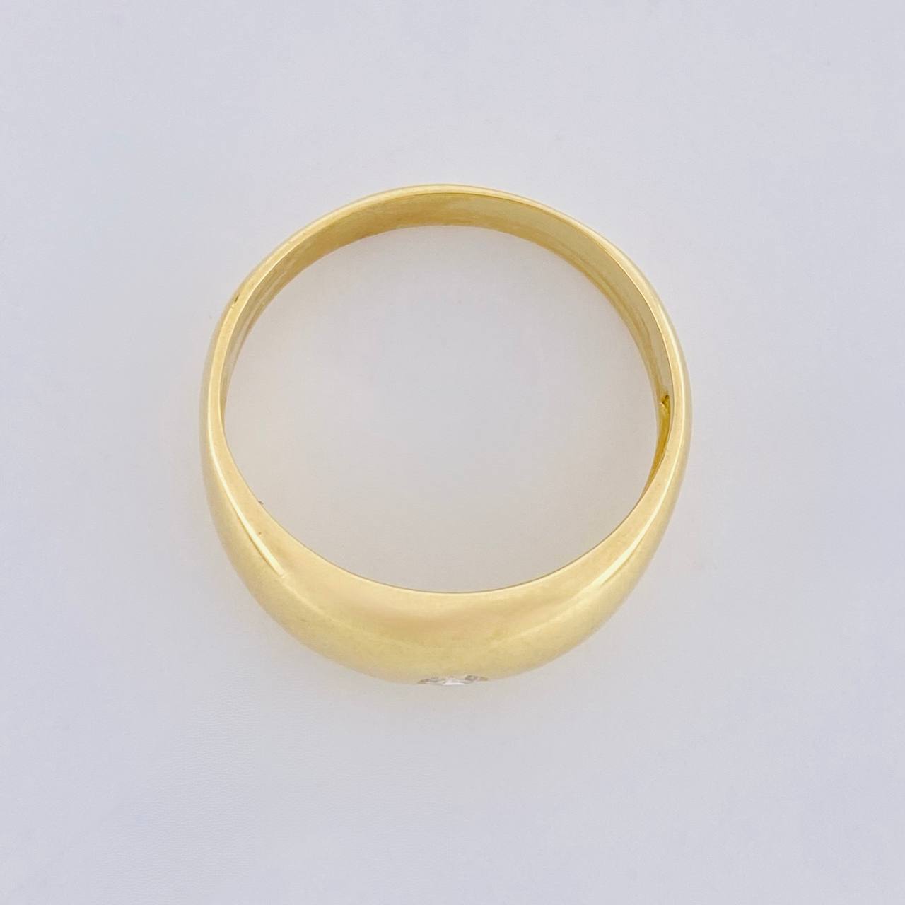Anillo Solitario Chispa 3.55g / T6 1/2 Oro Amarillo 18K