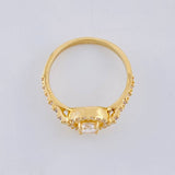 Anillo Halo Redondo 2.3g / T5 1/4 Oro Amarillo 18K