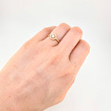 Anillo Halo Redondo 2.3g / T5 1/4 Oro Amarillo 18K