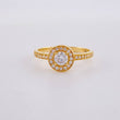 Anillo Halo Canasta 2.15g / T5 3/4 Oro Amarillo 18K