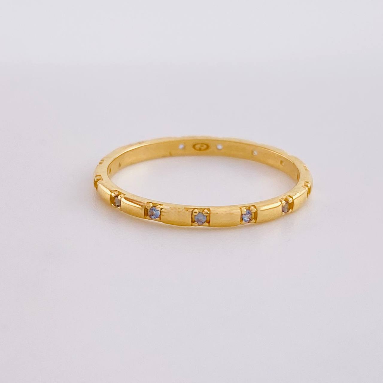 Anillo Churumbela Circonita 1.45g / T6 1/4 Oro Amarillo 18K