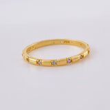 Anillo Churumbela Circonita 1.45g / T6 1/4 Oro Amarillo 18K