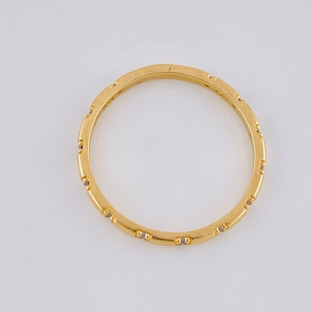 Anillo Churumbela Circonita 1.45g / T6 1/4 Oro Amarillo 18K