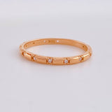 Anillo Churumbela Circonita 1.5g / T6 Oro Rosa 18K