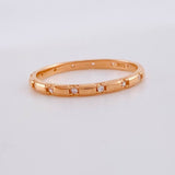 Anillo Churumbela Circonita 1.5g / T6 Oro Rosa 18K
