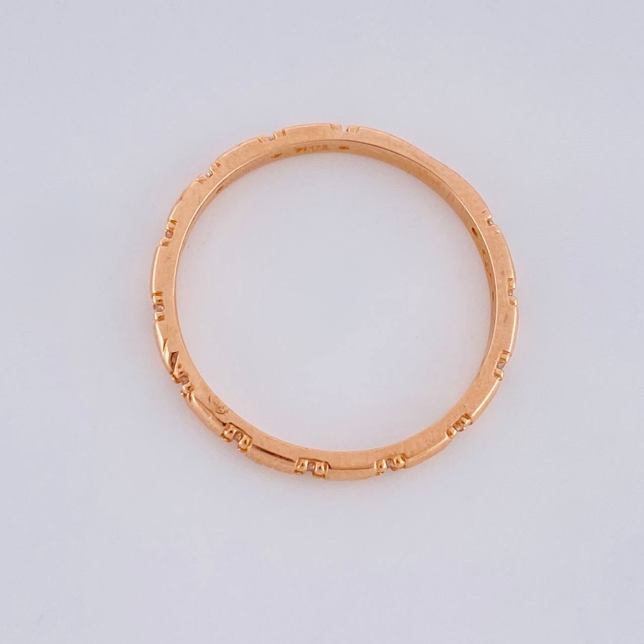 Anillo Churumbela Circonita 1.5g / T6 Oro Rosa 18K