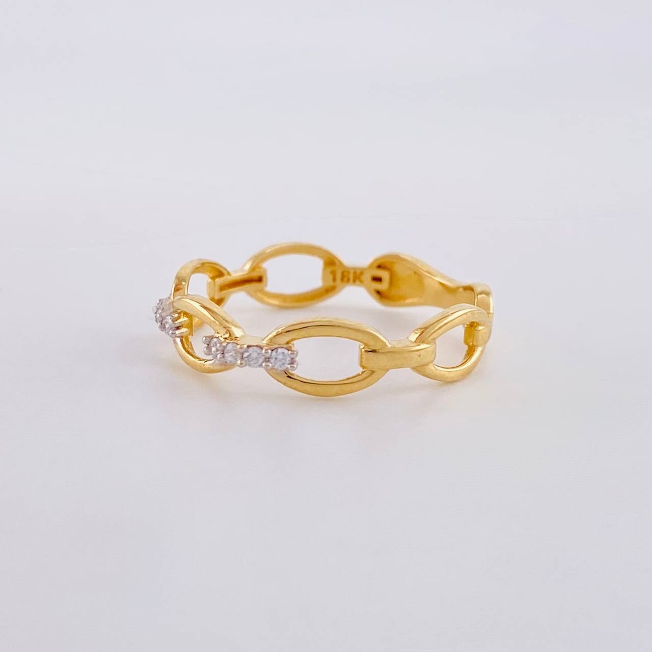 Anillo Cubano 1.85g / T7 Oro Amarillo 18K
