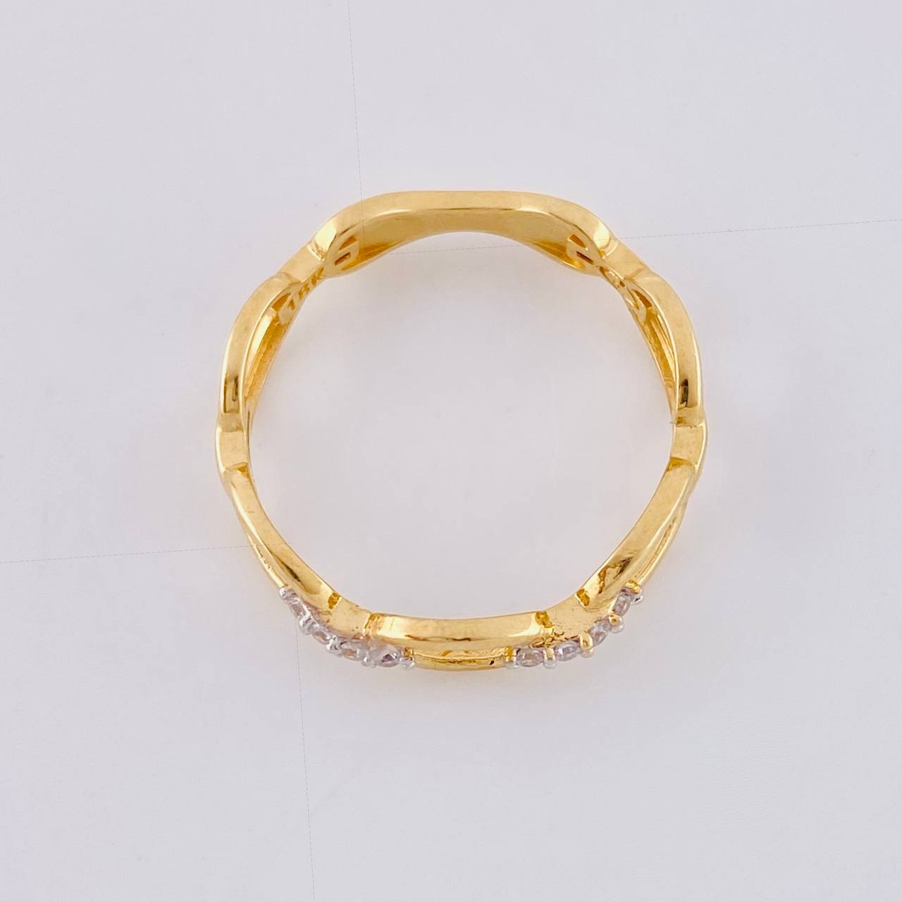 Anillo Cubano 1.85g / T7 Oro Amarillo 18K