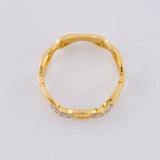 Anillo Cubano 1.85g / T7 Oro Amarillo 18K