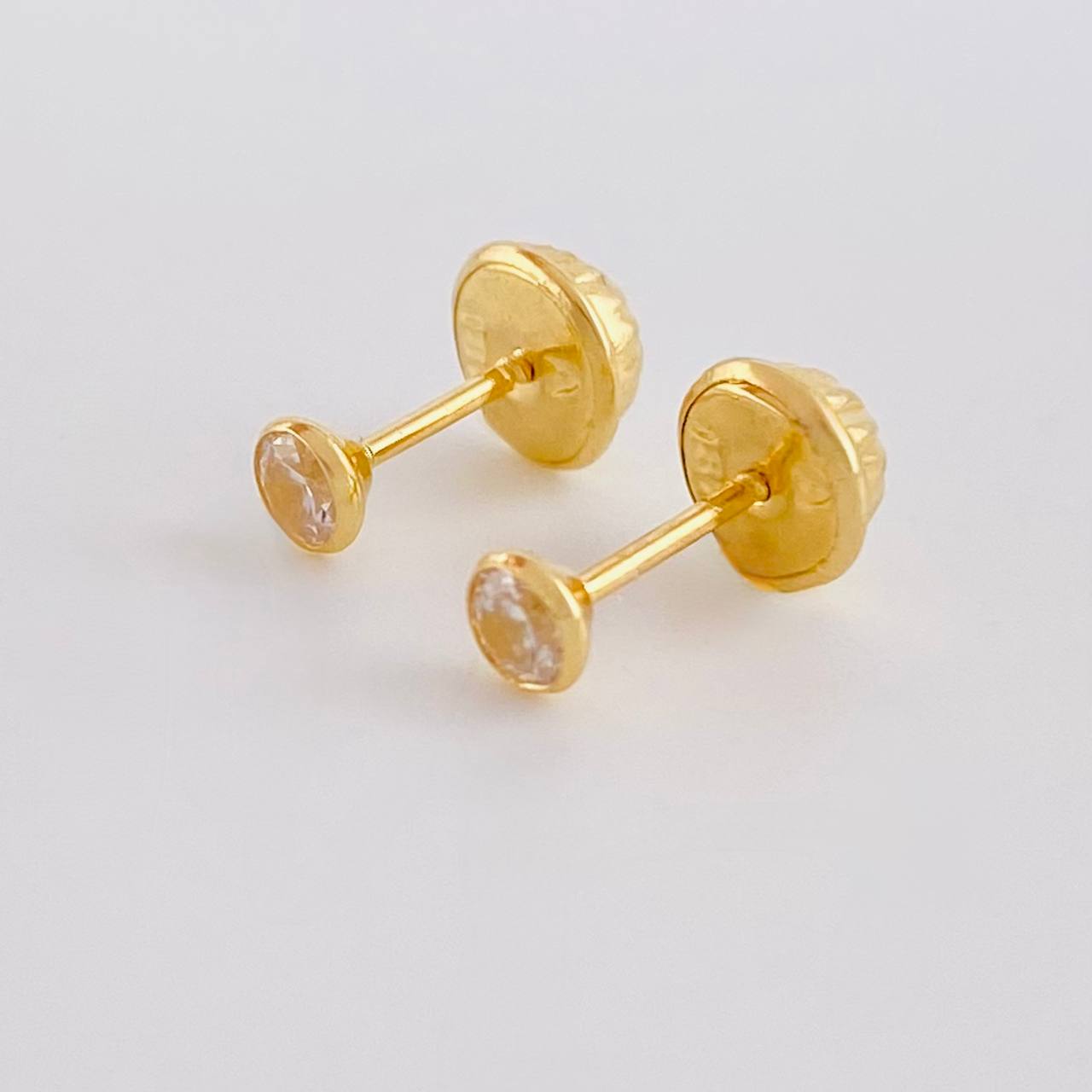 Topos Bisel 0.4g / 3.2mm Oro Amarillo 18K
