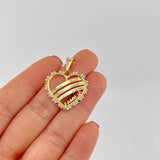 Dije Corazón Familia 3.35g / 3cm Oro Amarillo 18K