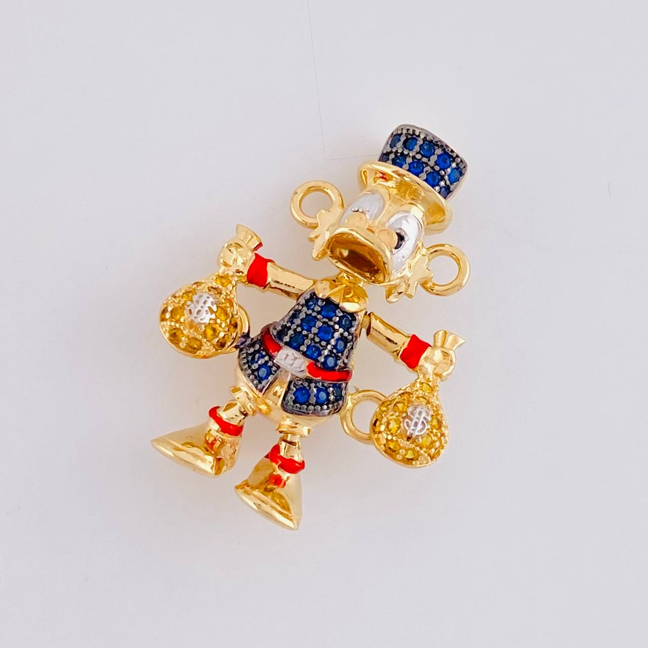 Herraje Pato Bolsas Dinero 5.55g / 2.6cm Oro Amarillo 18K