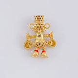 Herraje Pato Bolsas Dinero 5.55g / 2.6cm Oro Amarillo 18K
