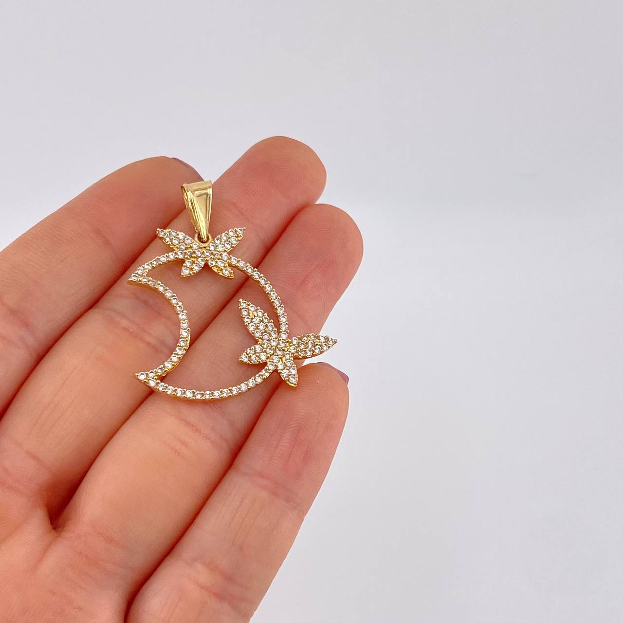 Dije Luna de Fantasía 3.6g / 3.7cm Oro Amarillo 18K