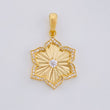 Dije Flor de Loto 3.15g / 3.3cm Oro Amarillo 18K