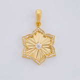 Dije Flor de Loto 3.45g / 3.3cm Oro Amarillo 18K