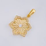 Dije Flor de Loto 3.15g / 3.3cm Oro Amarillo 18K